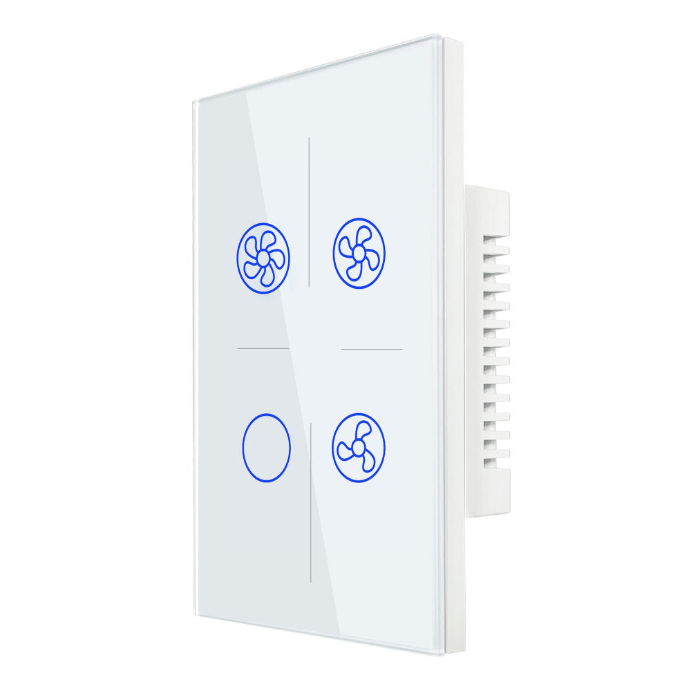 White EyZEE® smart fan and light switch