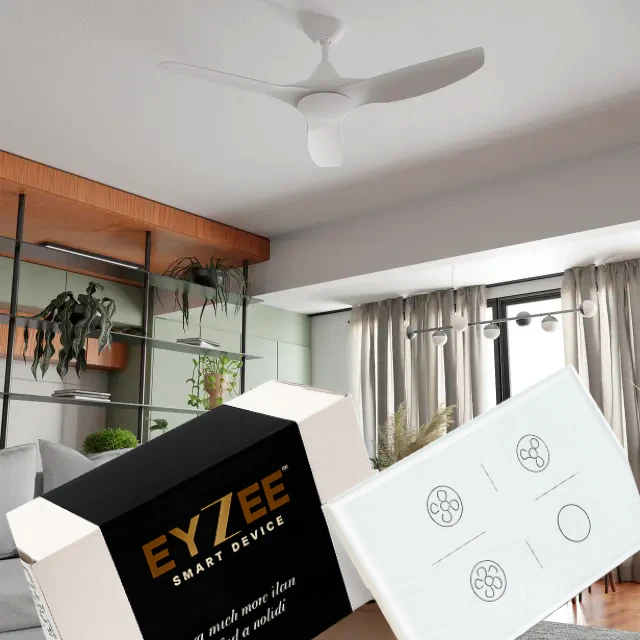 EyZEE wall control for ceiling fan speed and lighting